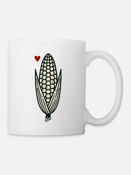 Maiskolben - Tasse - Weiß