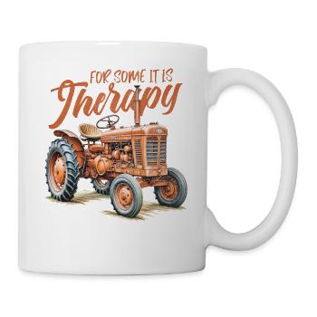For Some It Is Therapy Tractor Lover Farmer - Mug - white - Right