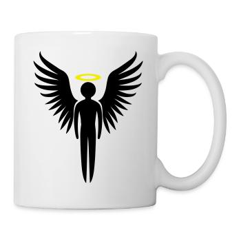 Engel Symbol - Tasse - Weiß - Rechts