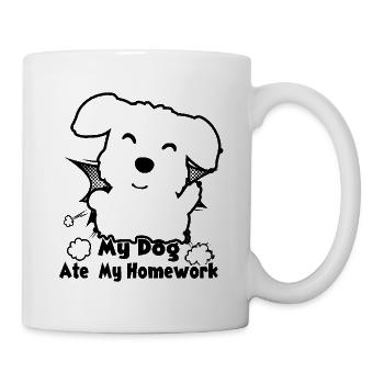 My Norwich Terrier Ate my Homework - Mug - white - Right