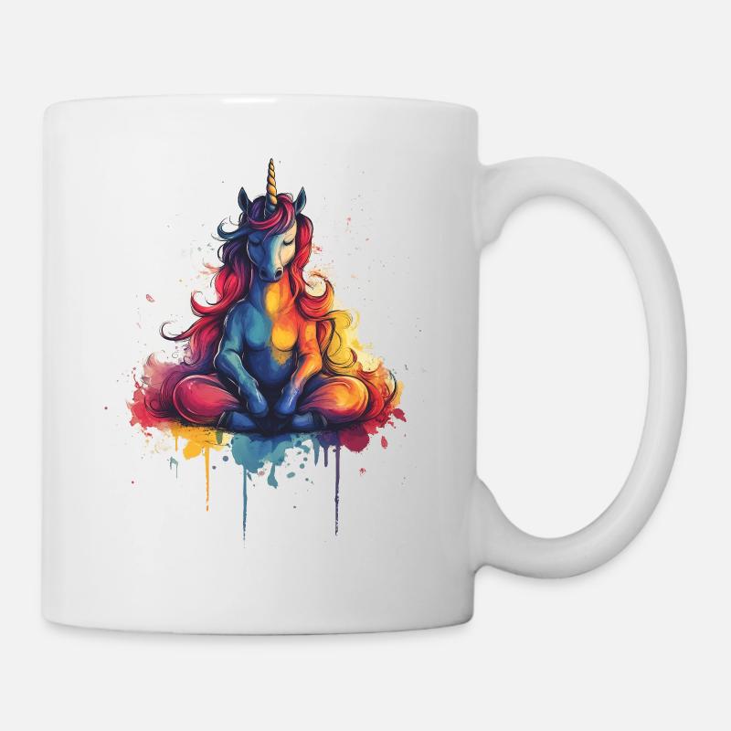Unicorn Meditation - Mug - white