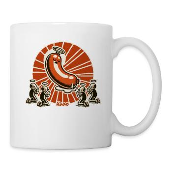 Kult der Heiligen Bratwurst - Tasse - Weiß - Rechts