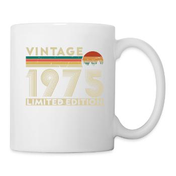 1975 Vintage Retro Geburtstagsgeschenk - Tasse - Weiß - Rechts