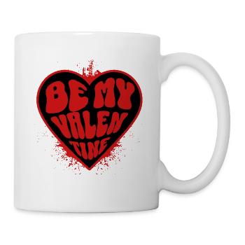 Valentinstag - Design mit Herzmotiv Liebe Geschenk - Tasse - Weiß - Rechts