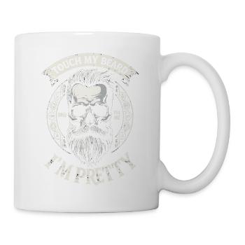 Touch My Beard and Tell Me I'm Pretty - Mug blanc - blanc - Droite