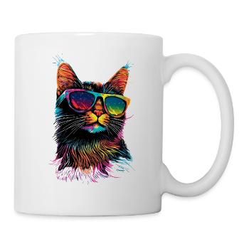 Savannah Katze Cat Mama Süße Serval Leopard Katzen - Tasse - Weiß - Rechts
