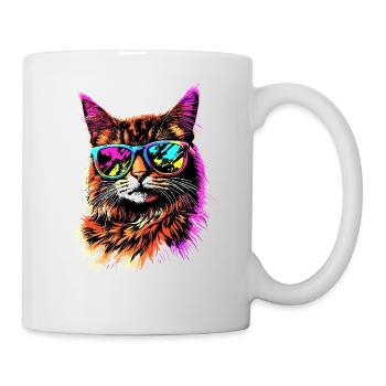Savannah Katze Cat Mama Süße Serval Leopard Katzen - Tasse - Weiß - Rechts