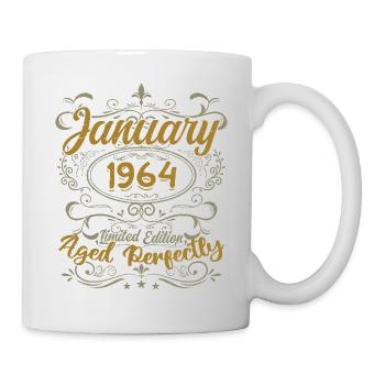 January Birthday Gift Born In January 1964 - Mug - white - Right