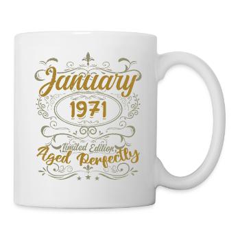 January Birthday Gift Born In January 1971 - Mug - white - Right
