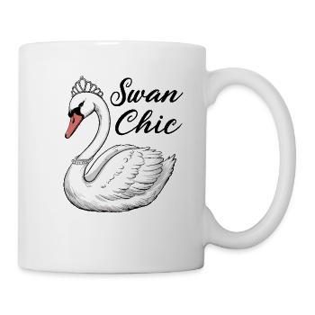 Eleganter Schwan für Schwan Fan - Tasse - Weiß - Rechts