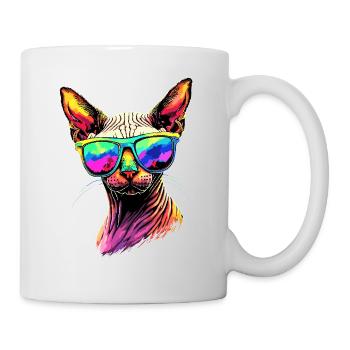 Savannah Katze Cat Mama Süße Serval Leopard Katzen - Tasse - Weiß - Rechts
