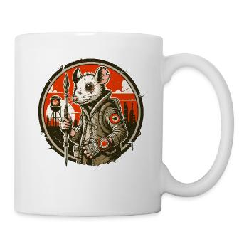 Apocalypse Rat in the Apocalyptic Wasteland - Mug - white - Right