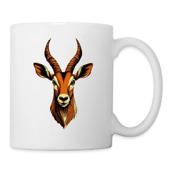Antilope Kudu Gazelle Afrika Serengeti Antilopen - Tasse - Weiß - Rechts