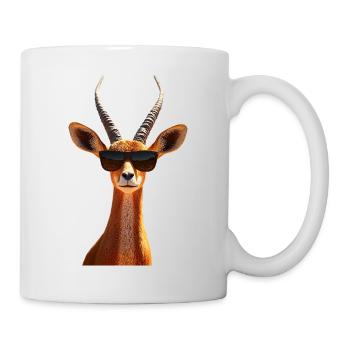 Antilope Kudu Gazelle Afrika Serengeti Antilopen - Tasse - Weiß - Rechts