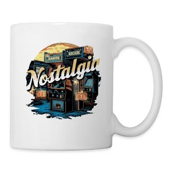 Vintage Arcade Gaming Videospiel Nostalgi - Tasse - Weiß - Rechts