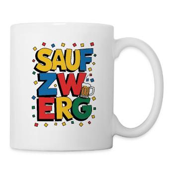 Saufzwerg - Party Carnival Carnival - Mug - white - Right