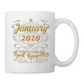 January Birthday Gift Born In January 2020 - Mug - white - Right