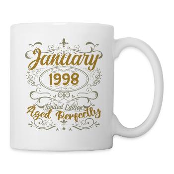 January Birthday Gift Born In January 1998 - Mug - white - Right