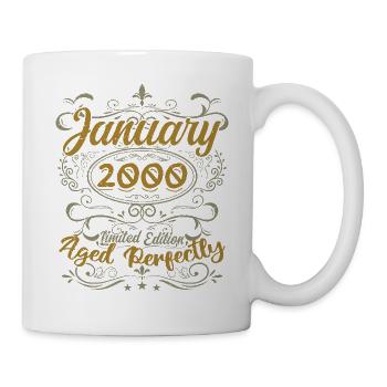 January Birthday Gift Born In January 2000 - Mug - white - Right