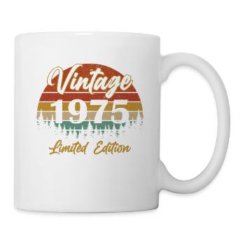 1975 Vintage Retro Geburtstagsgeschenk - Tasse - Weiß - Rechts