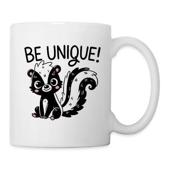 Une moufette - Mug blanc - blanc - Droite