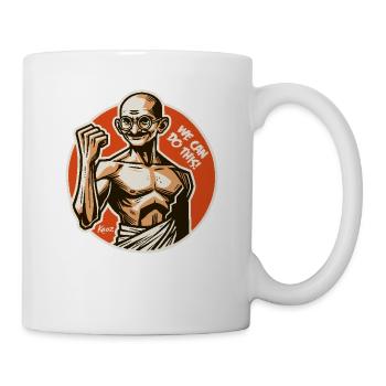 Motivation-Freiheitskämpfer-Mönch, Wir schaffen es - Tasse - Weiß - Rechts