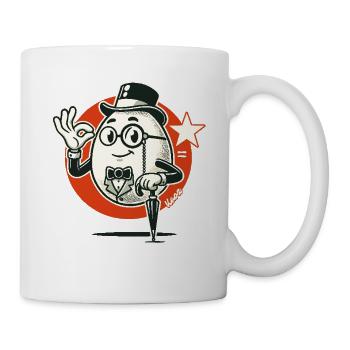 Das elegante Gentleman-Ei - Tasse - Weiß - Rechts