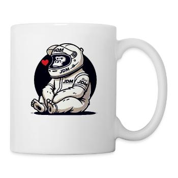 Gorilla as Japan JDM Sports Car Racer - Mug - white - Right