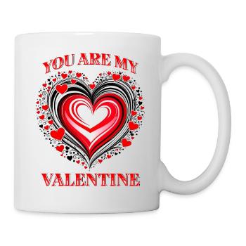 Valentine's Day Heart Design Perfect Gift - Mug - white - Right