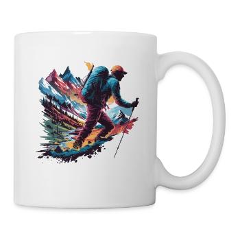 Hiking Adventure Wild Nature für einen Wanderer - Tasse - Weiß - Rechts