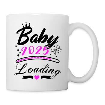 baby 2025 loading - Tasse - Weiß - Rechts