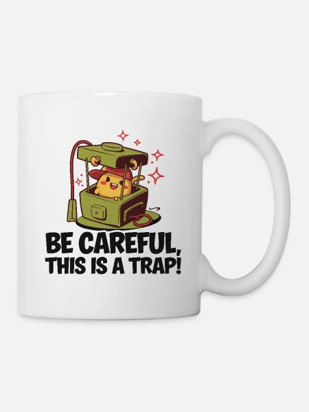 VORSICHTIG - Tasse - Weiß