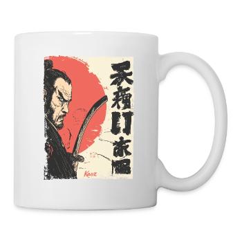 Japanese Red Sun Samurai - Mug - white - Right