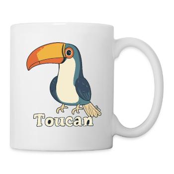 Farbenfroher Tukan - Tasse - Weiß - Rechts