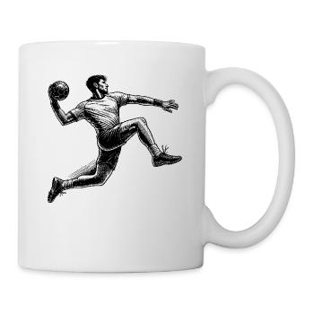Handball handball players, colorful handball players - Mug - white - Right