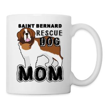 Saint Bernard Rescue Mom - Mug - white - Right