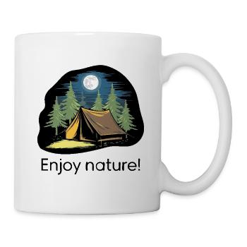 ZELTE IM WALD - Tasse - Weiß - Rechts