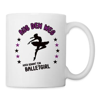Balletgirl Ballett Ballerina Tänzerin Tanz Ballet - Tasse - Weiß - Rechts