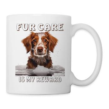 LE CHIEN POUR LES SOINS EST MA RÉCOMPENSE - Mug blanc - blanc - Droite