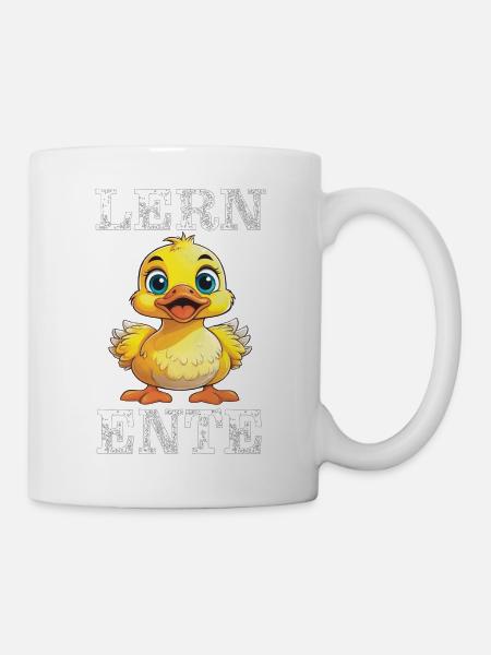 LERN ENTE - Tasse - Weiß