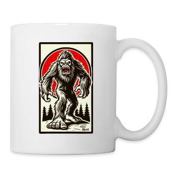 Nature en colère Bigfoot - Mug blanc - blanc - Droite