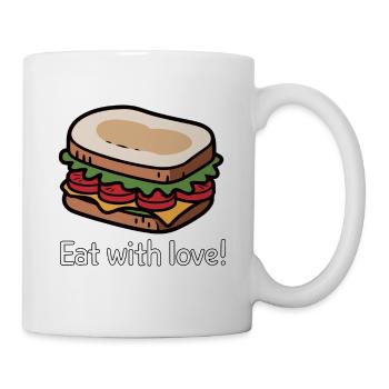 ESSEN SIE MIT LIEBE - Tasse - Weiß - Rechts