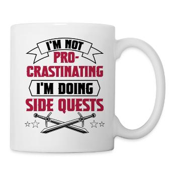 Procrastiner2 - Mug blanc - blanc - Droite