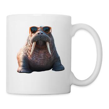 Walrus, tusks, seal, wild Pacific walruses - Mug - white - Right