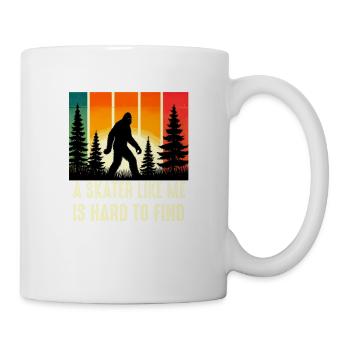 Skater Skating Is Hard To Find, Funny Bigfoot Sasq - Mug - white - Right