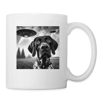 Allemand Pointeur à poil court Drôle Science-fiction Graphique Se - Mug blanc - blanc - Droite