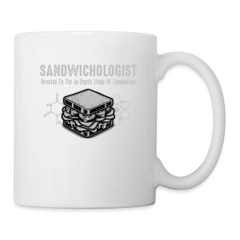 Sandwichologist study of Sandwiches funny for wome - Mug - white - Right
