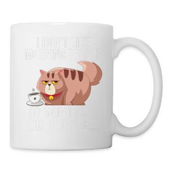 Je n’aime pas les gens du matin, ni les matins, ni les gens - Mug blanc - blanc - Droite