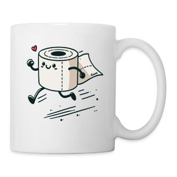 Schnelles Notfall-Toilettenpapier - Tasse - Weiß - Rechts