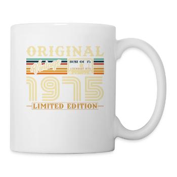 1975 Vintage Retro Geburtstagsgeschenk - Tasse - Weiß - Rechts
